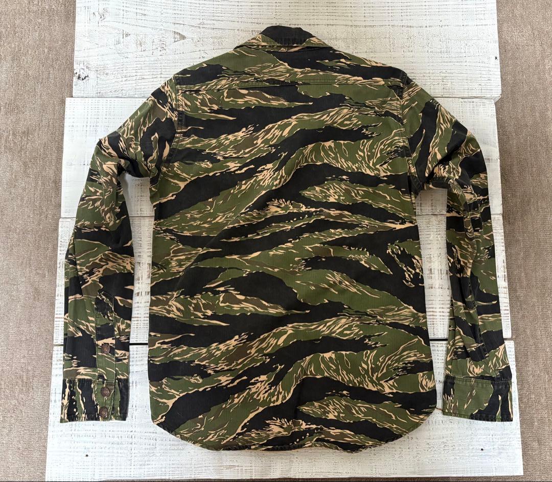 【希少廃番品】アイアンハート タイガーストライプ カモフラージュ シャツ 迷彩