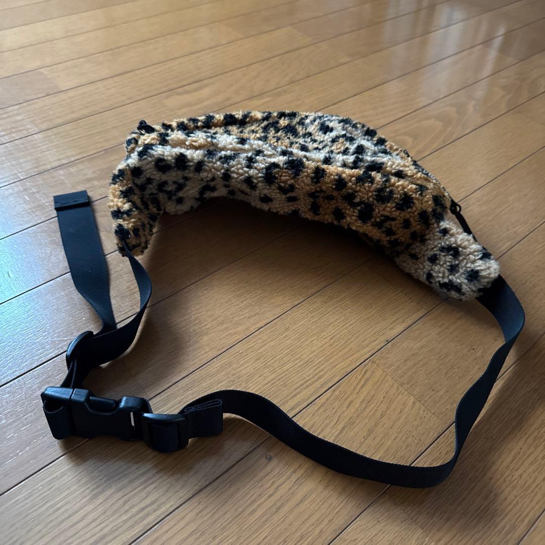 Supreme ボア素材 レオパード柄 ボディバッグ