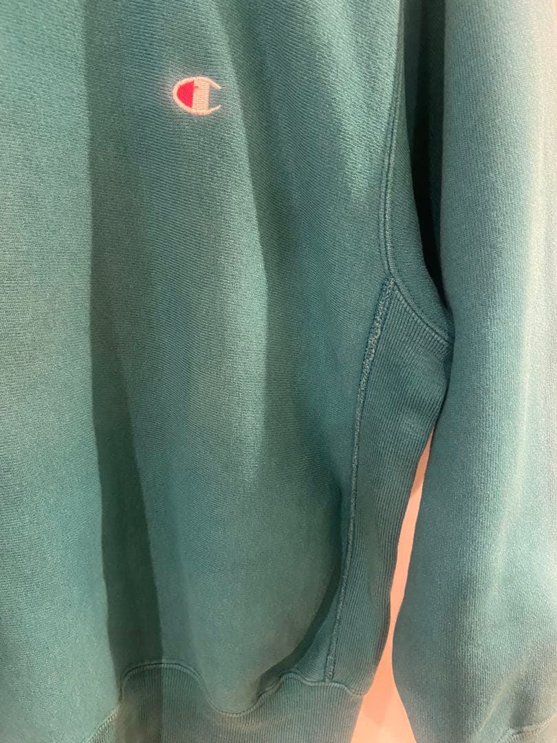 90年代 刺繍タグ Champion リバースウィーブ クルーネックスウェット
