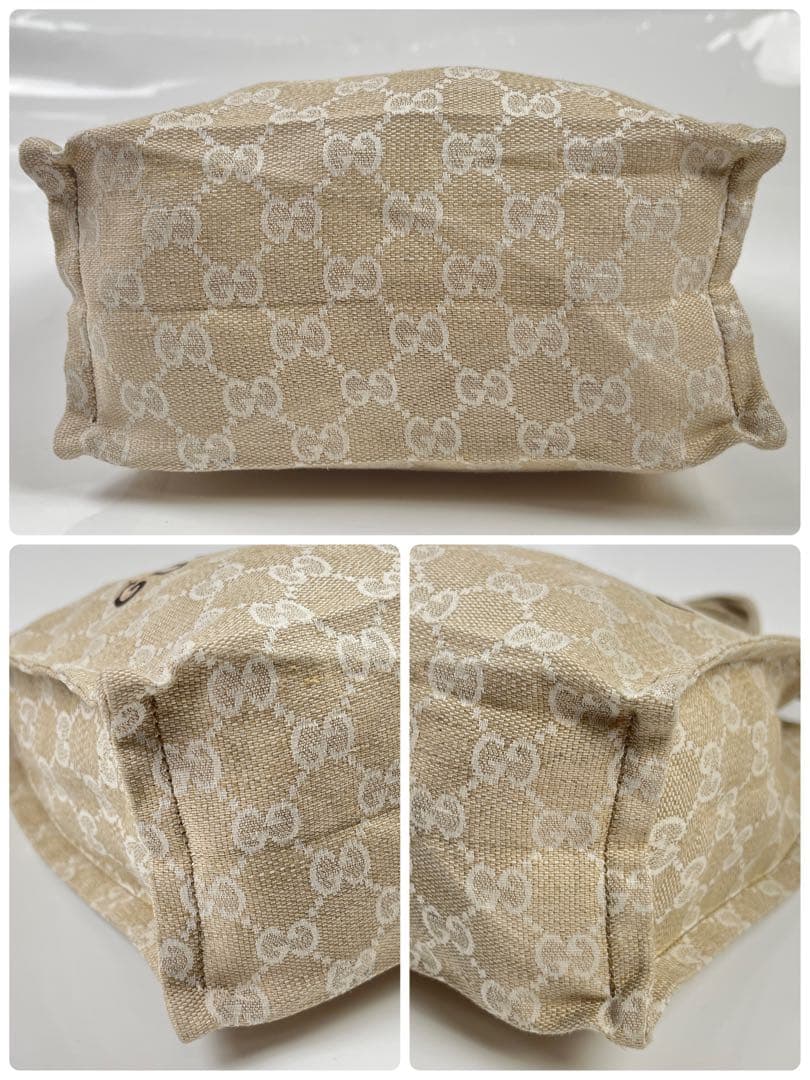 【極美品】　グッチ　バック　バッグ　トートバッグ　GG柄 レディース