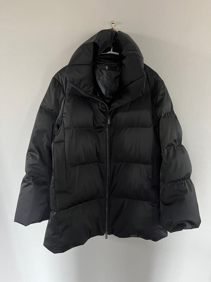 美品　ユニクロ+J ダウンボリュームジャケット オーバーサイズ 黒 M 肉厚