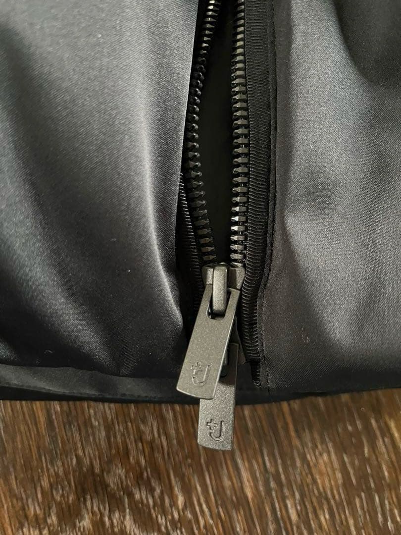 美品　ユニクロ+J ダウンボリュームジャケット オーバーサイズ 黒 M 肉厚