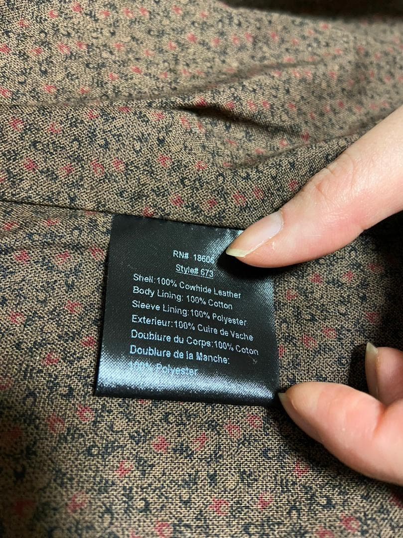 【対面受け渡しあり】革ジャン　schott673　着画あり