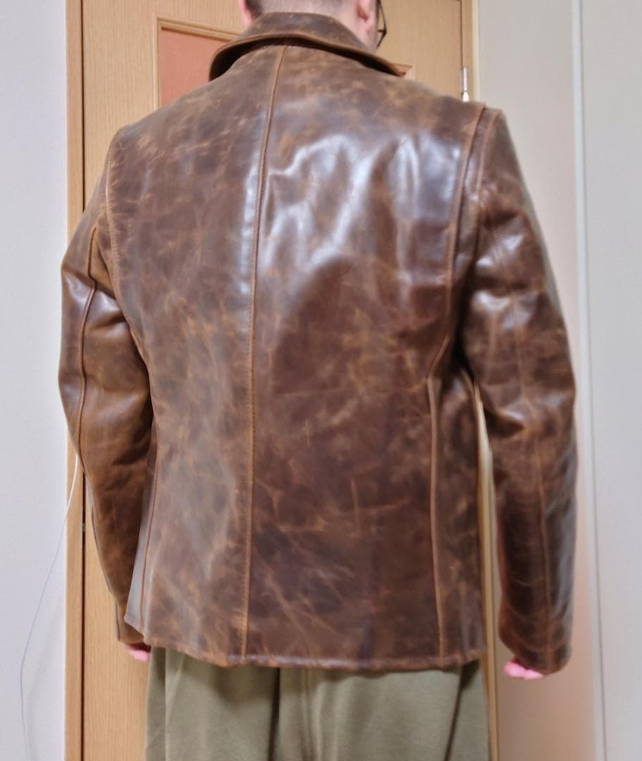 【対面受け渡しあり】革ジャン　schott673　着画あり