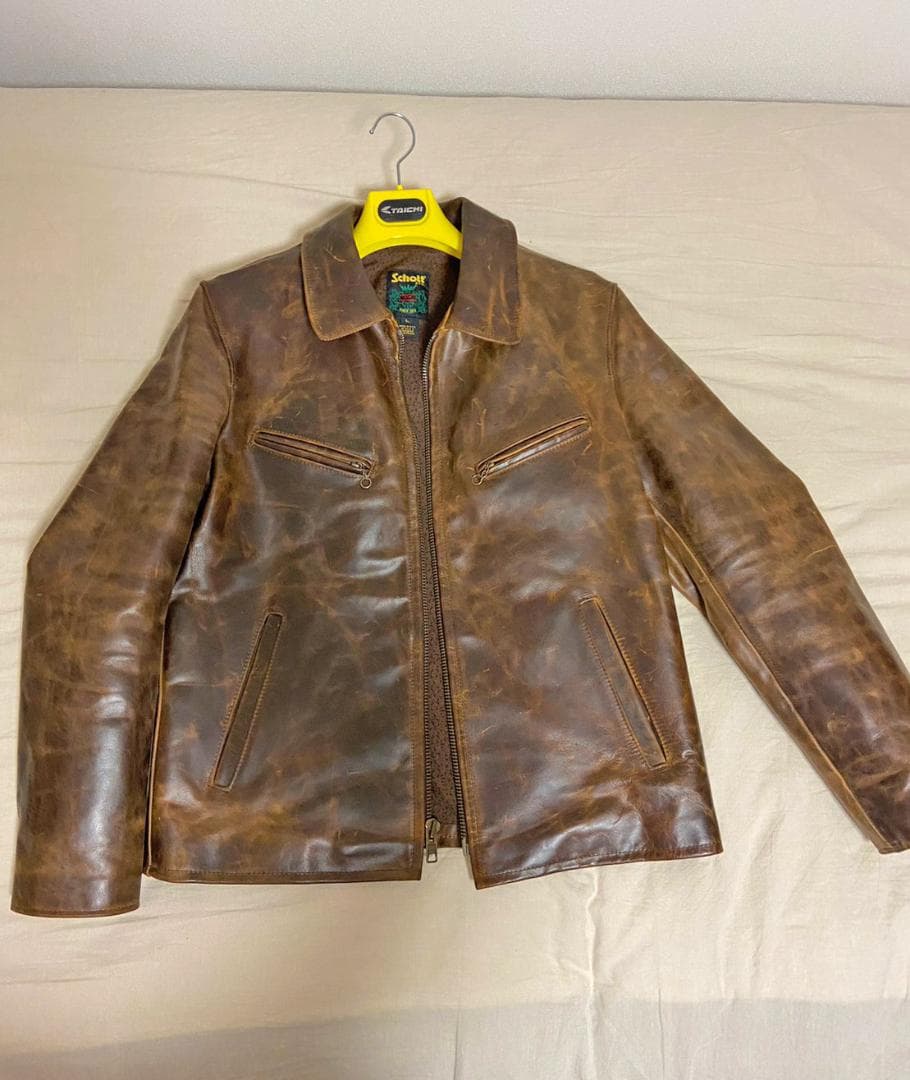 【対面受け渡しあり】革ジャン　schott673　着画あり