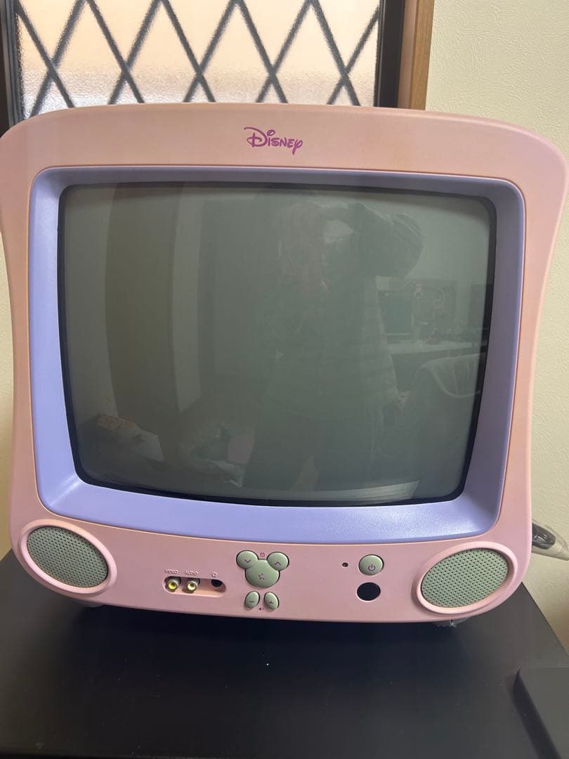 Disney ピンク CRTテレビ+DVDプレーヤー