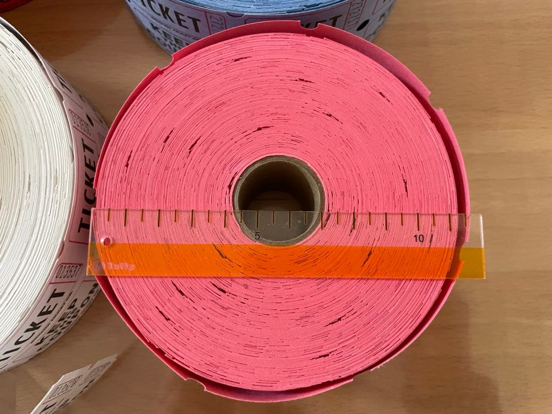 海外コラージュ紙物　ロールチケット