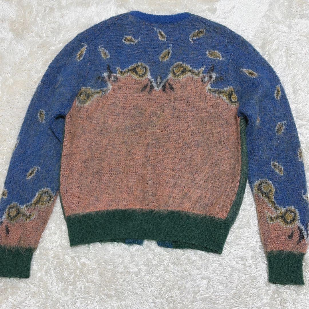 TOGA PULLA モヘア　ジャガードニット　カーディガン　総柄