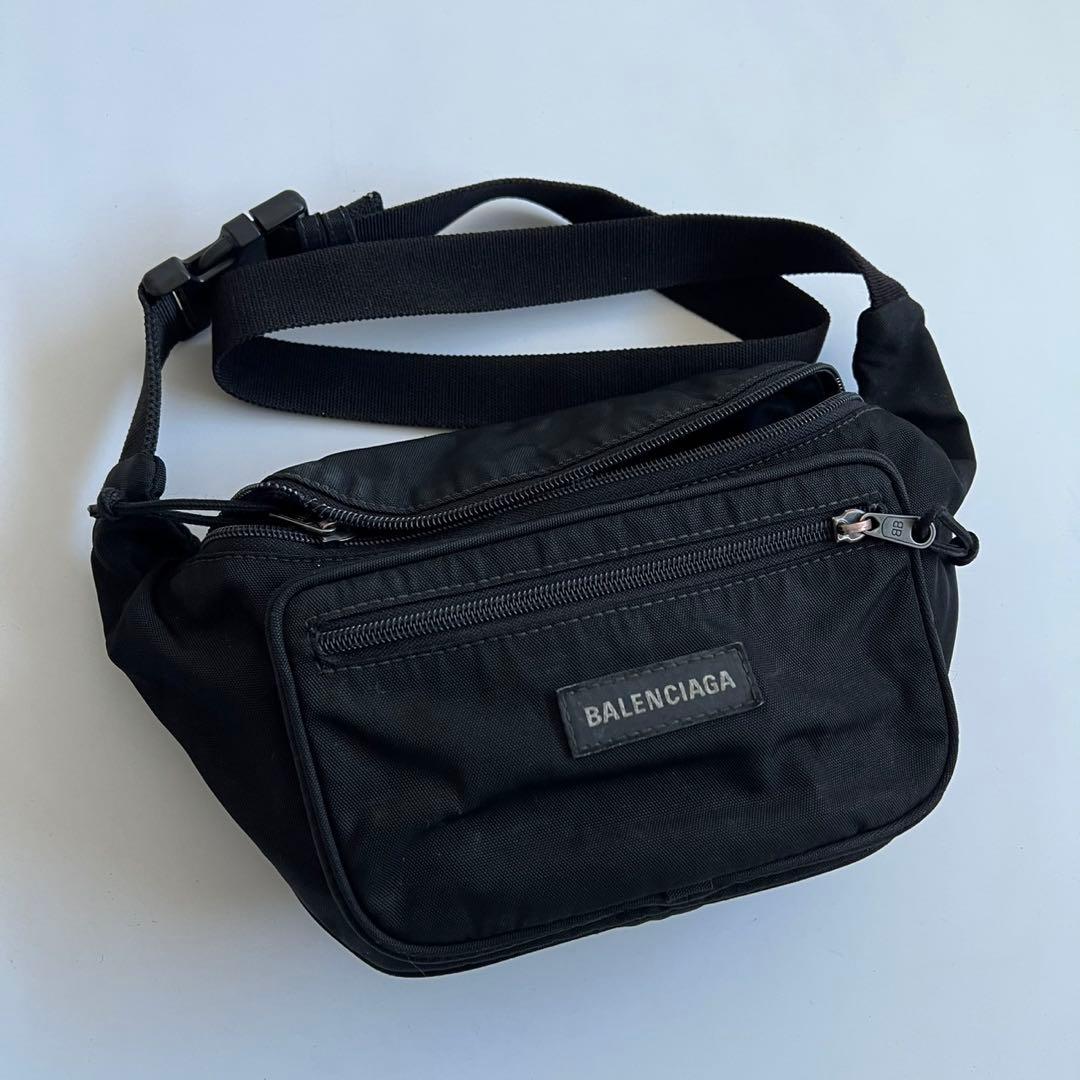 バッグ BALENCIAGA LOGO NYLON WAIST BODY BAG