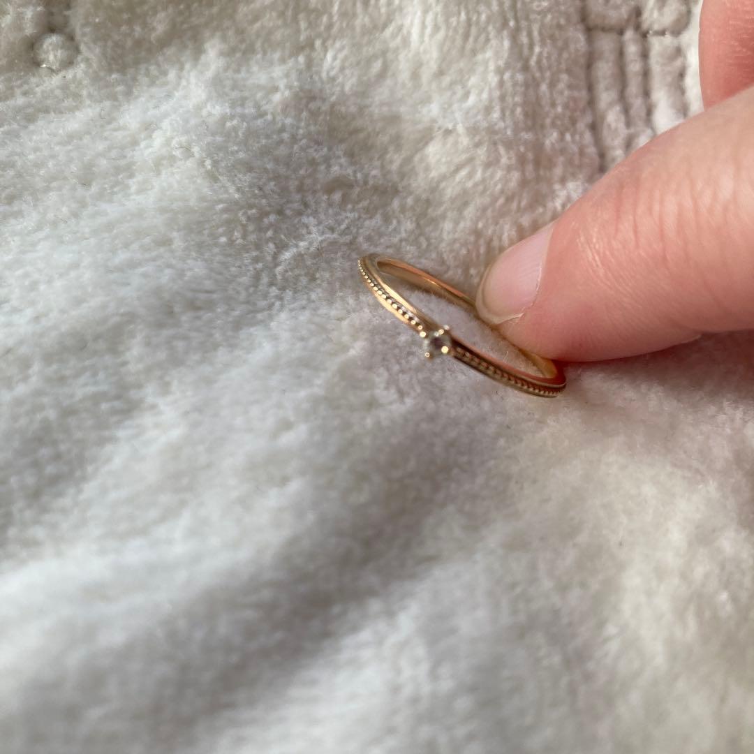 agete　アガットリングミル打ちデザイン