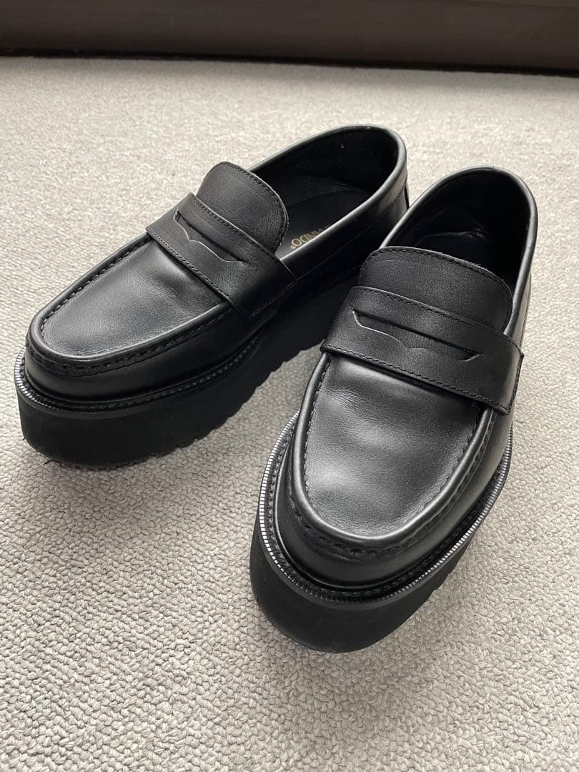 ローファー CAMINANDO ボリュームソール　厚底　y2k 25cm