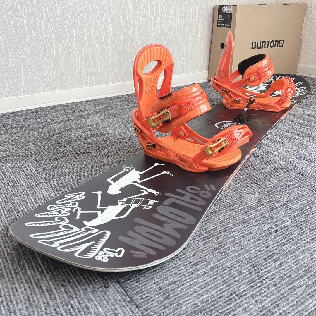 88超豪華❗️サロモン×FLUX メンズスノーボードセット★150cm+ビン付