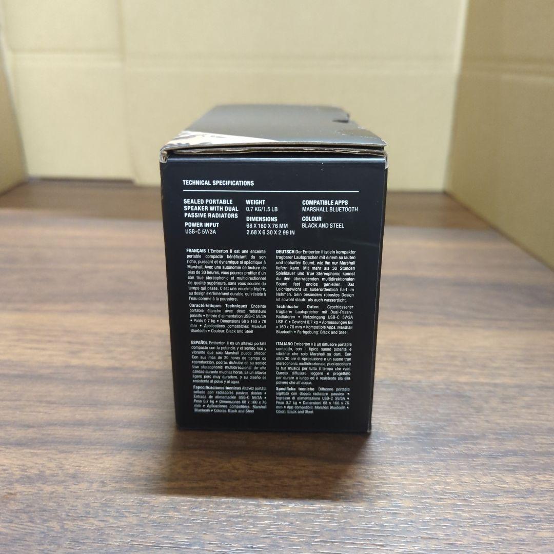 Marshall ワイヤレスポータブル防水スピーカー EmbertonⅡ 新品