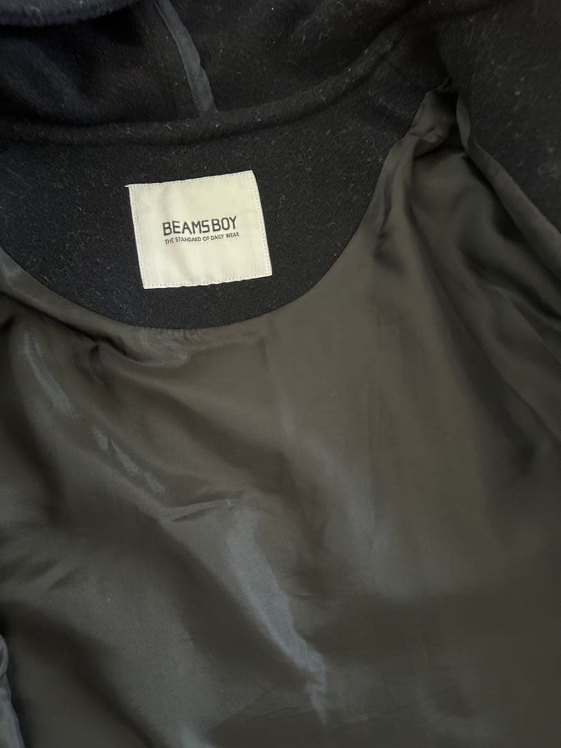 BEAMS BOY ネイビー ダッフルコート