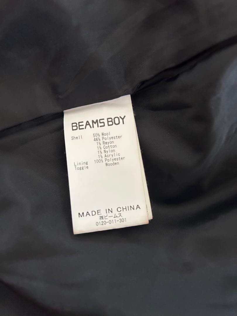 BEAMS BOY ネイビー ダッフルコート