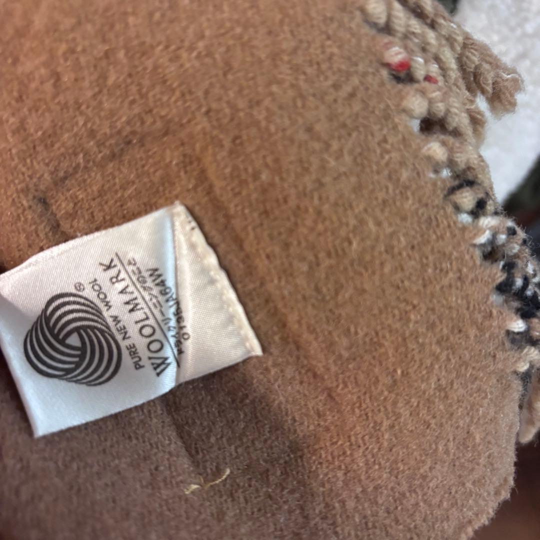 BURBERRYS ロゴ刺繍 バーバリーチェック リバーシブル マフラー 希少