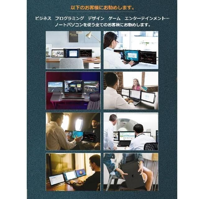 ADESEVEN PORTABLE TRI-SCREEN(＋Mハブ＋専用ポーチ)