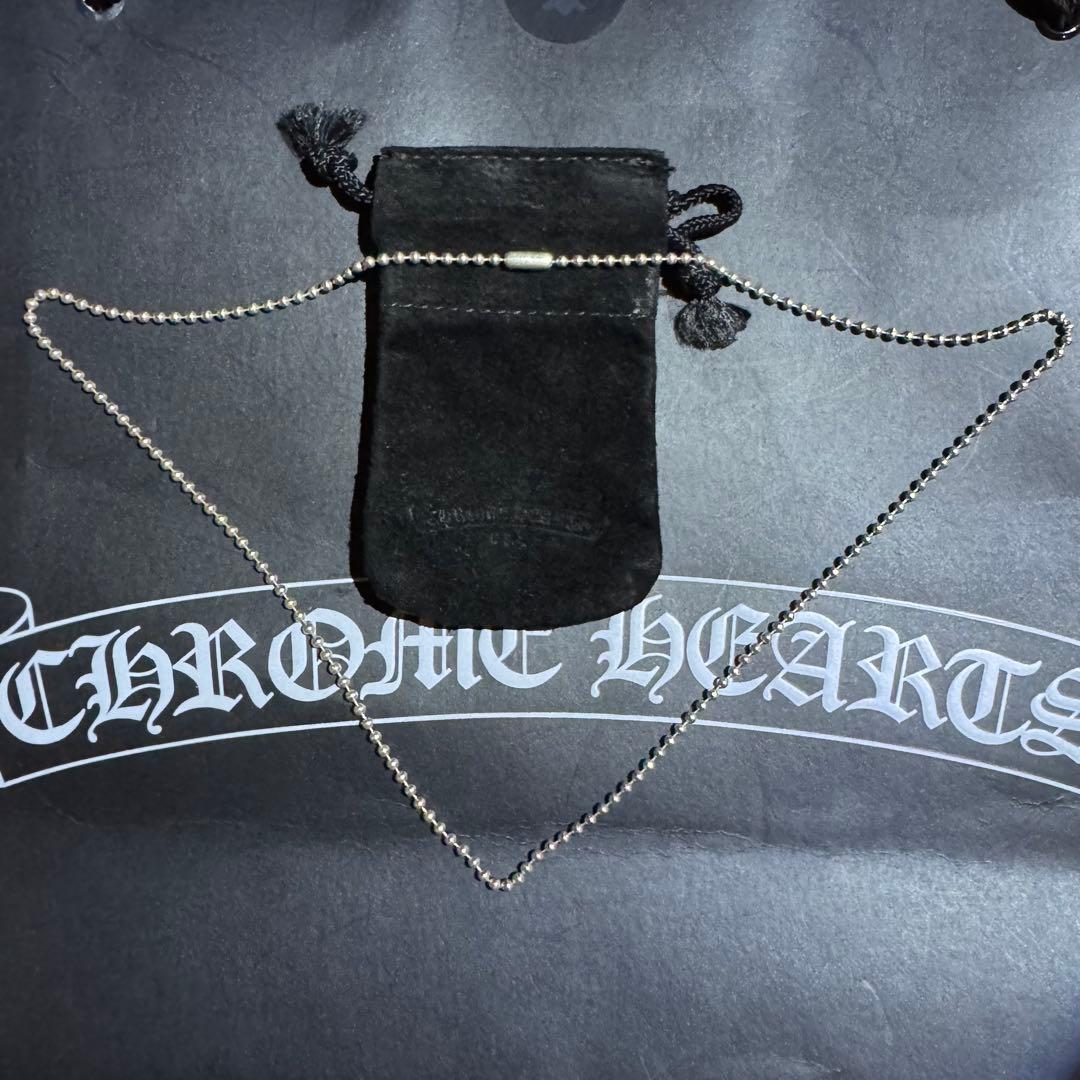 CHROME HEARTS シルバーボールチェーン　インボイス付き　正規品