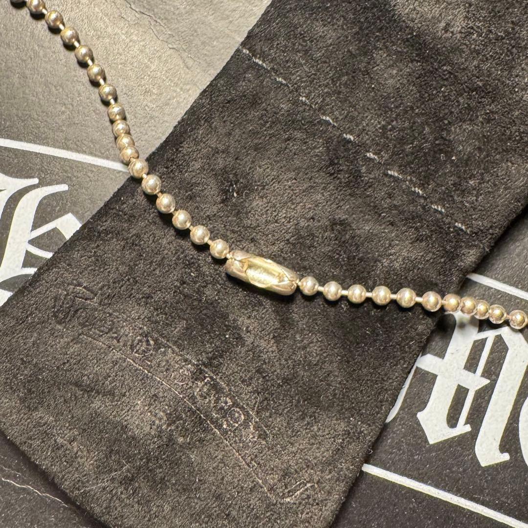 CHROME HEARTS シルバーボールチェーン　インボイス付き　正規品