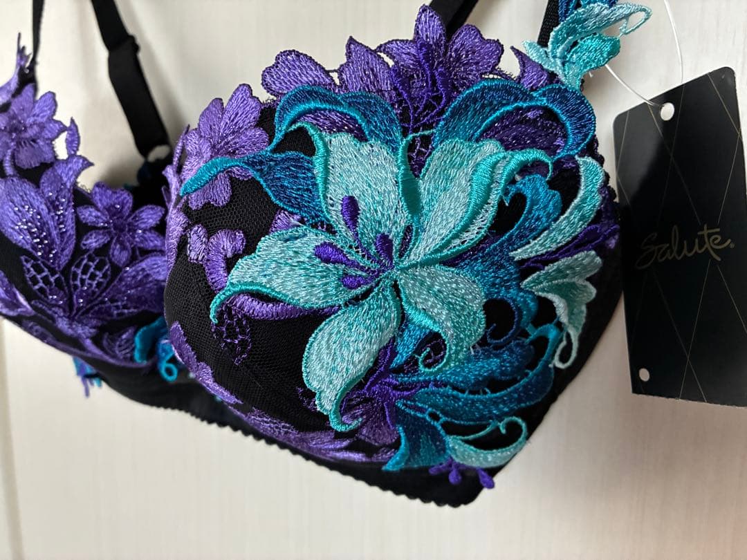 専用出品 サルート 53 レトロモダン ブラショーツ セット E70M色BL