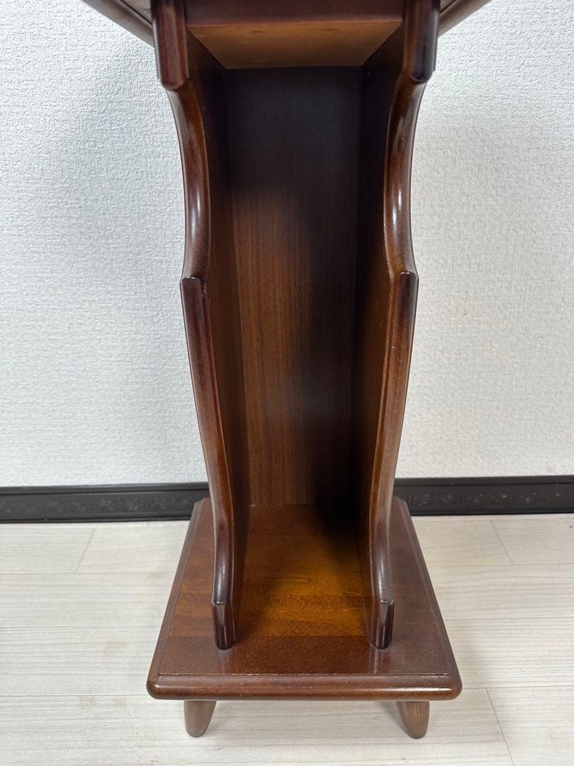 カリモク オールドカリモク 電話台 花台 飾り棚 ※i4※