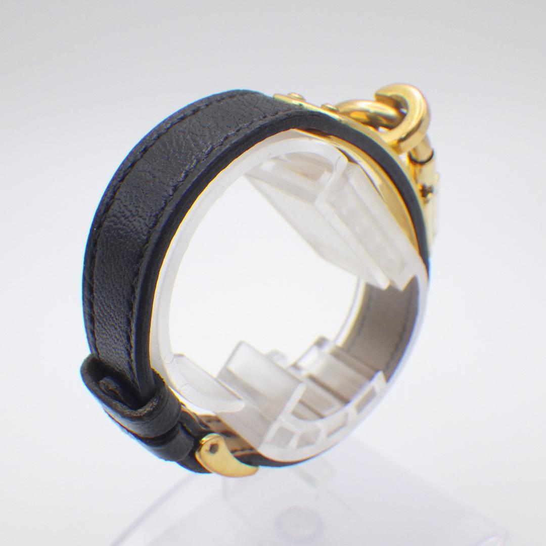 稼働 エルメス ケリーウォッチ レディース ゴールド パドロック オリジナル箱付