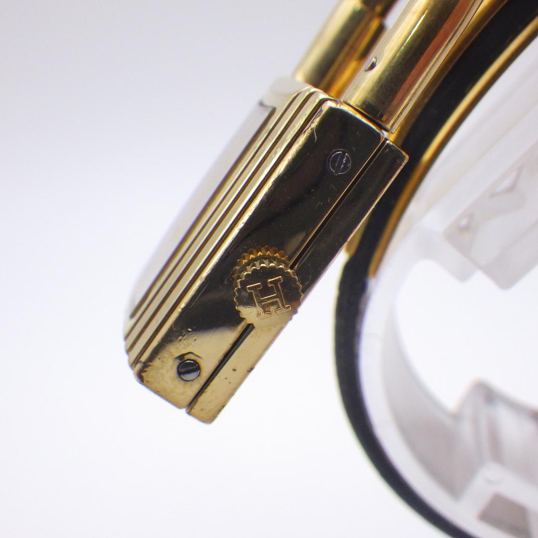 稼働 エルメス ケリーウォッチ レディース ゴールド パドロック オリジナル箱付