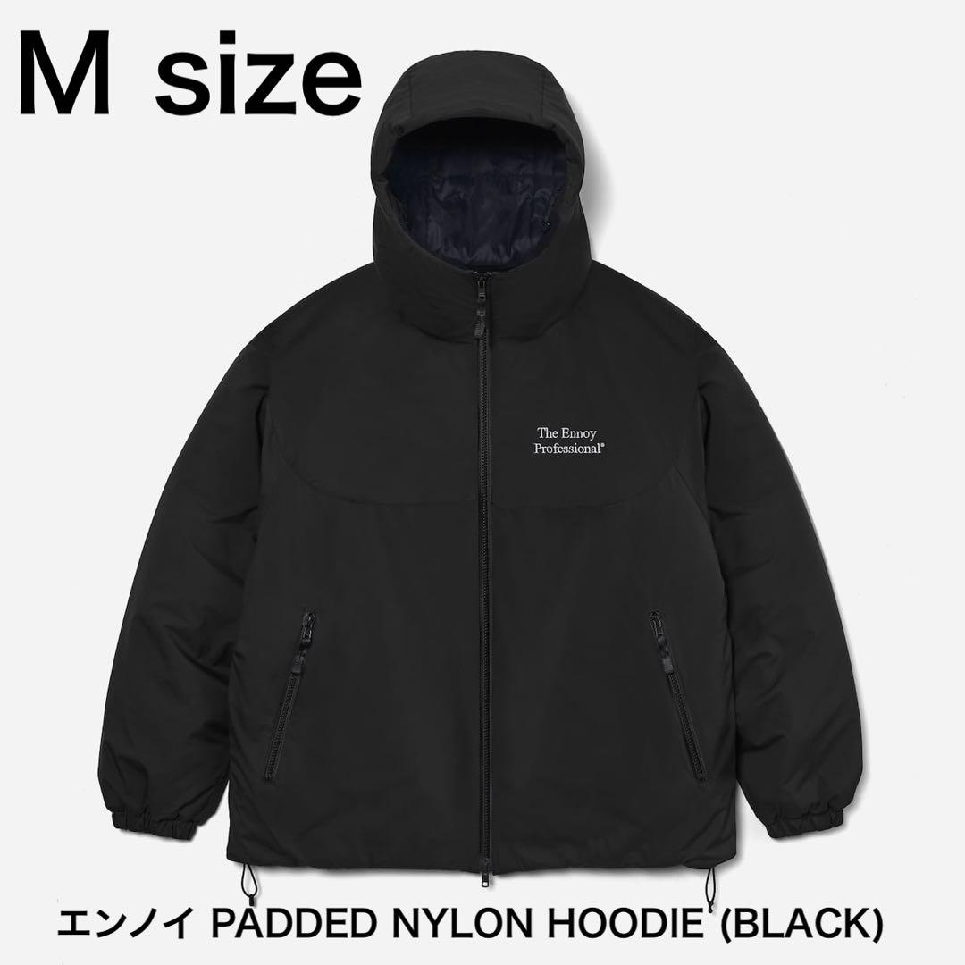 ENNOY PADDED NYLON HOODIE (BLACK)Mサイズ