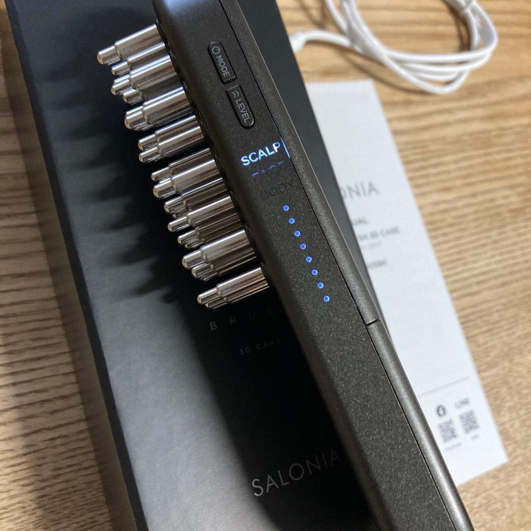 SALONIA EMS LIFT BRUSH 3D CARE ブラック