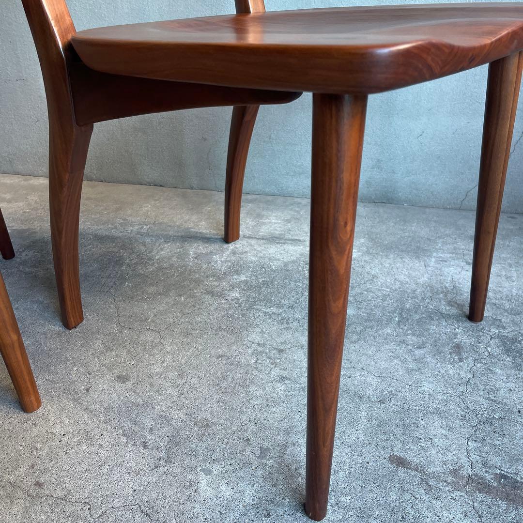 IDC OTSUKA Fill2ウォールナット無垢材 ダイニングチェア4脚