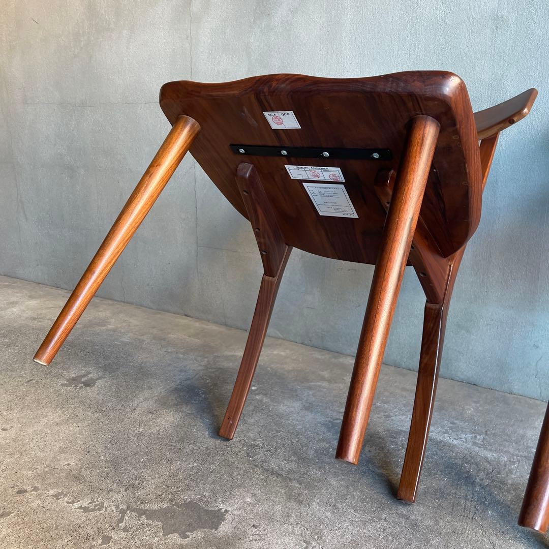 IDC OTSUKA Fill2ウォールナット無垢材 ダイニングチェア4脚