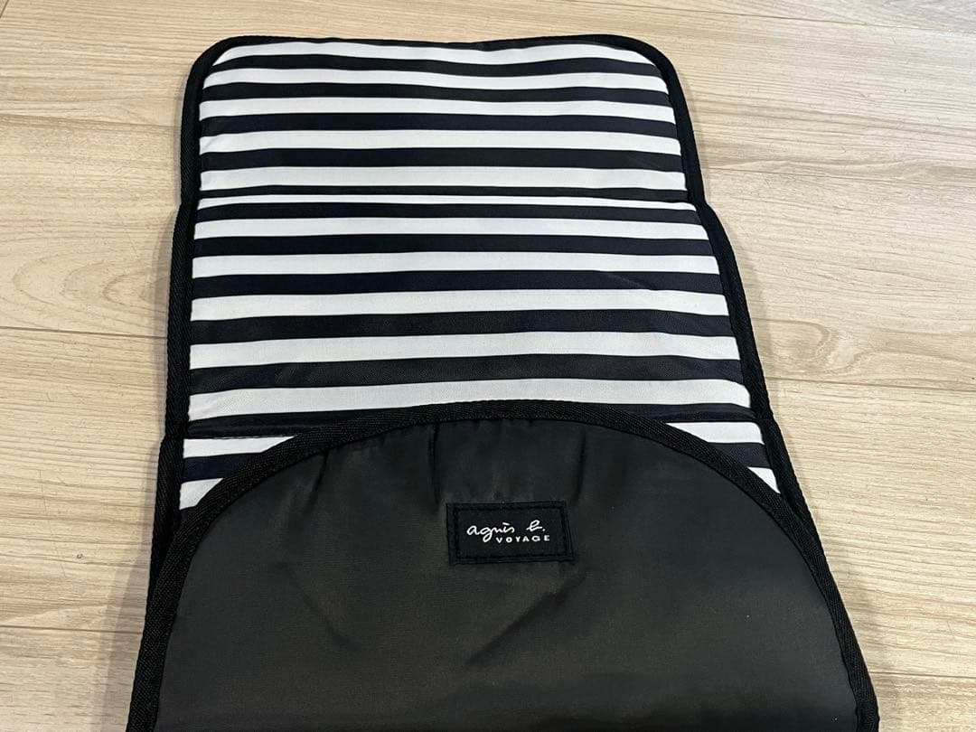 <新品タグ付き> アニエスベー　ロゴ ペアレンツバッグ マザーズバッグ　ブラック