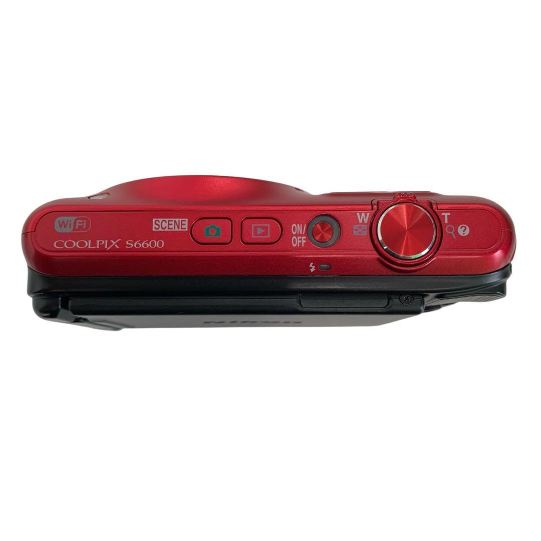 M15769 Nikon COOLPIX S6600 レッド 12倍光学ズーム