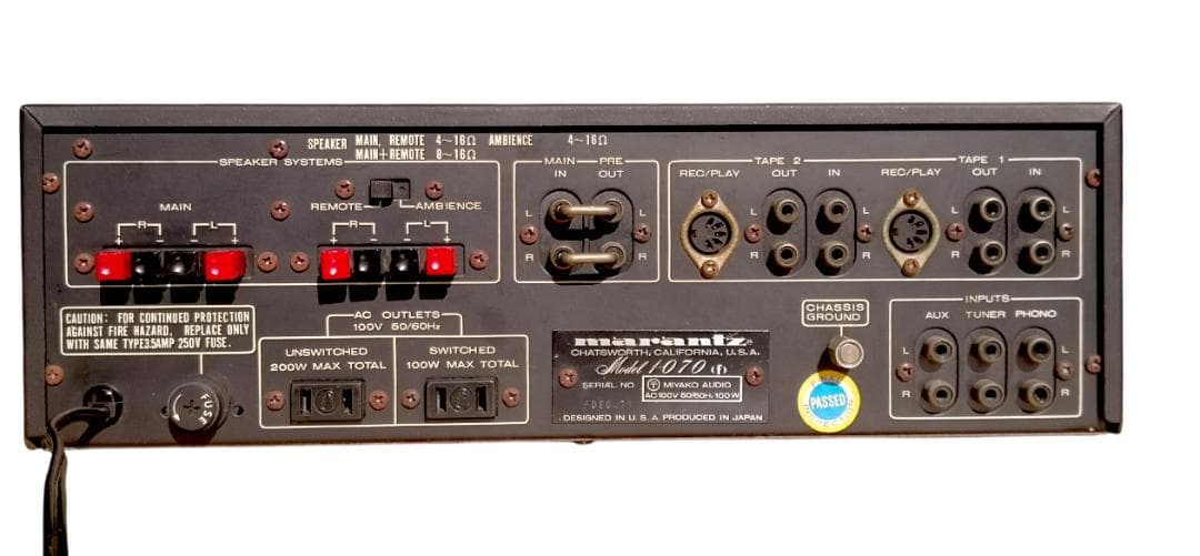 マランツ Marantz 1070 プリメインアンプ 希少動作品