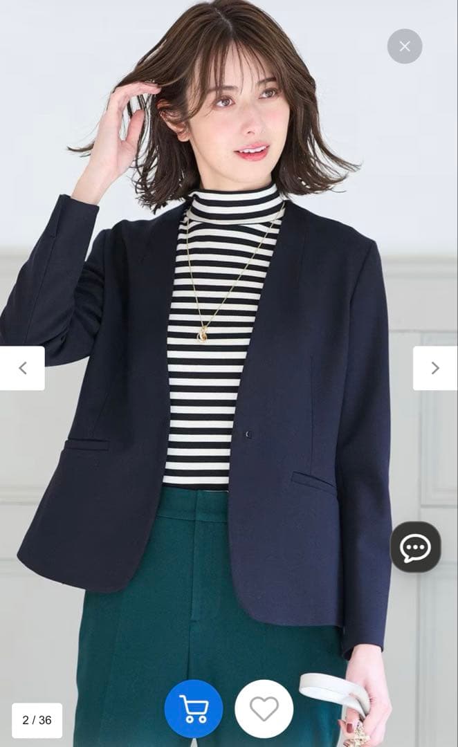 【ANY SIS】サーモ2WAYストレッチジャケット・テーパードパンツ上下セット