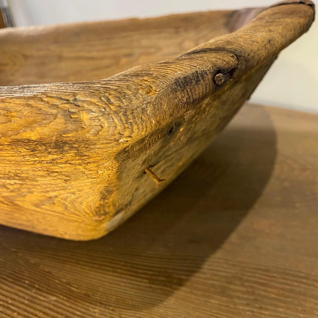 アンティークウッドボウル 大きな木の器
