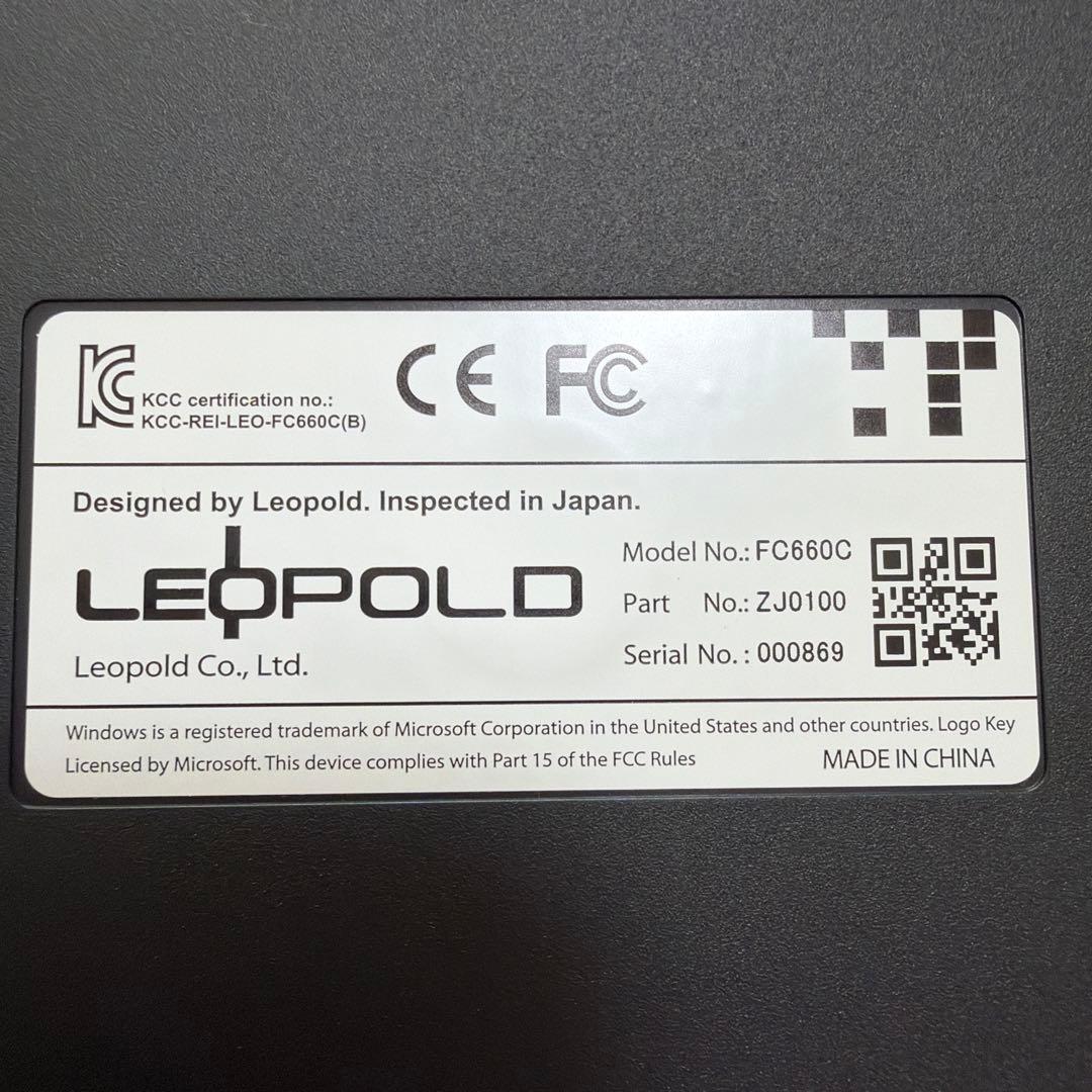 LEOPOLD FC 660C キーボード 本体 US英語配列