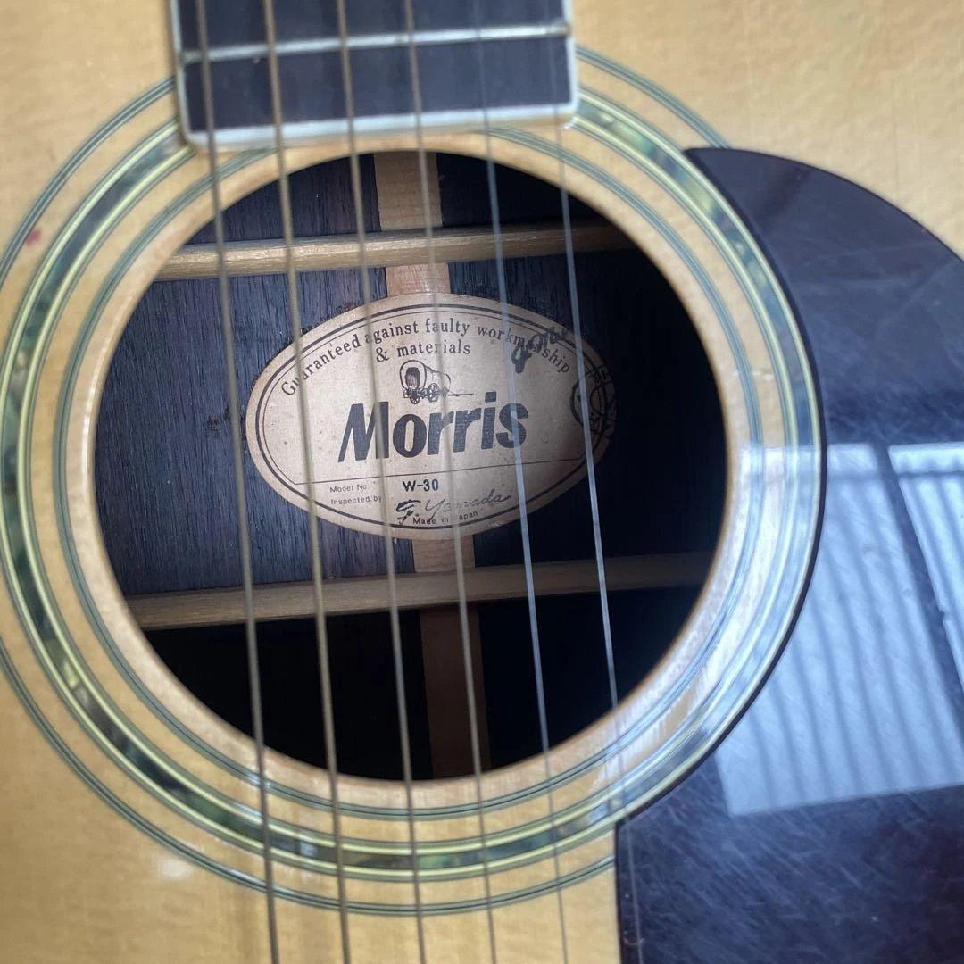美品　螺鈿アコースティックギター モリスW-30 ハードケース付き