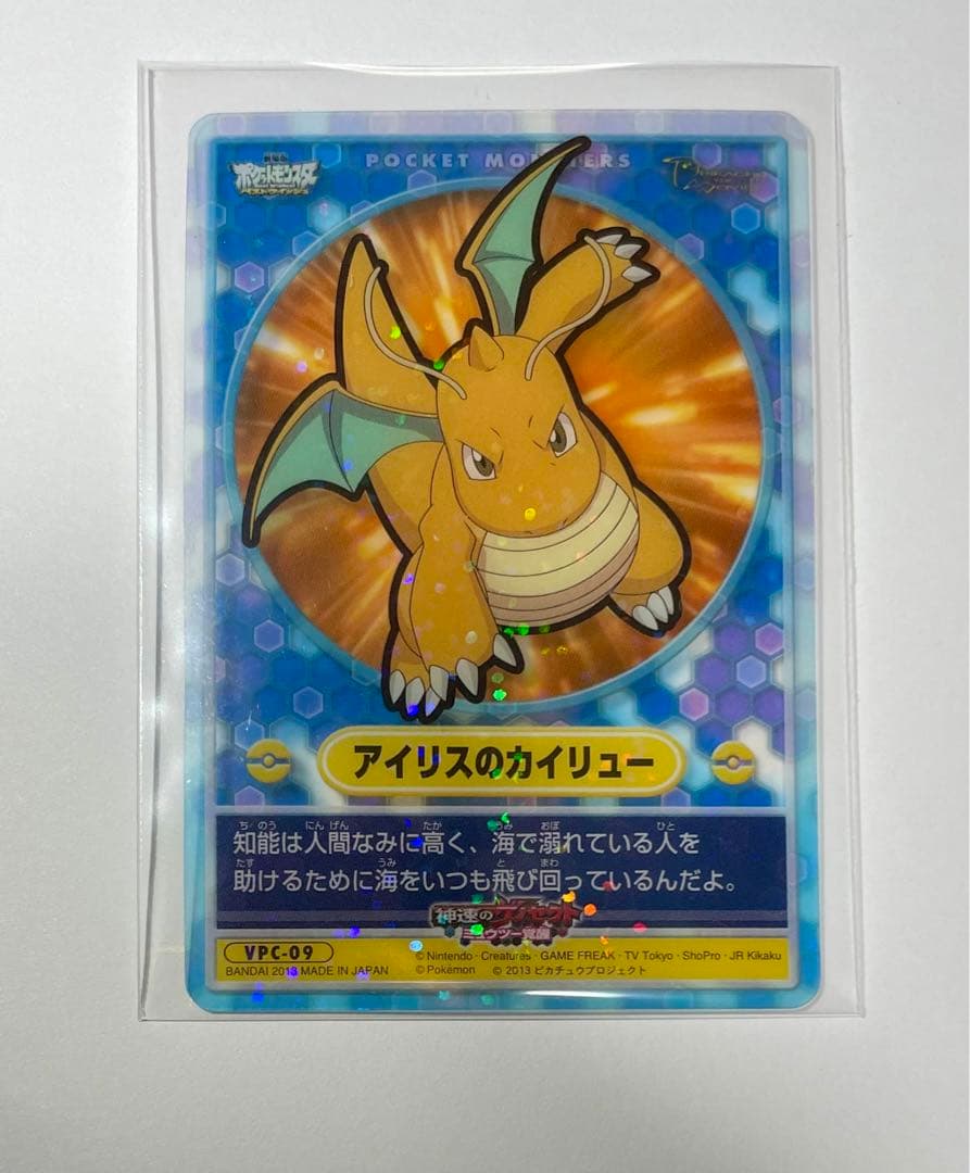 あつめてポケモン　ビジュアルプラカード　カイリュー　アイリスのカイリュー