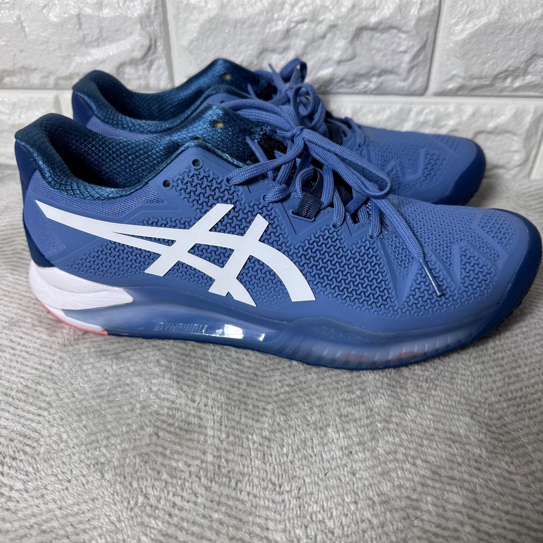 【美品】アシックス テニスシューズ ゲルレゾリューション8 WIDE 26.5