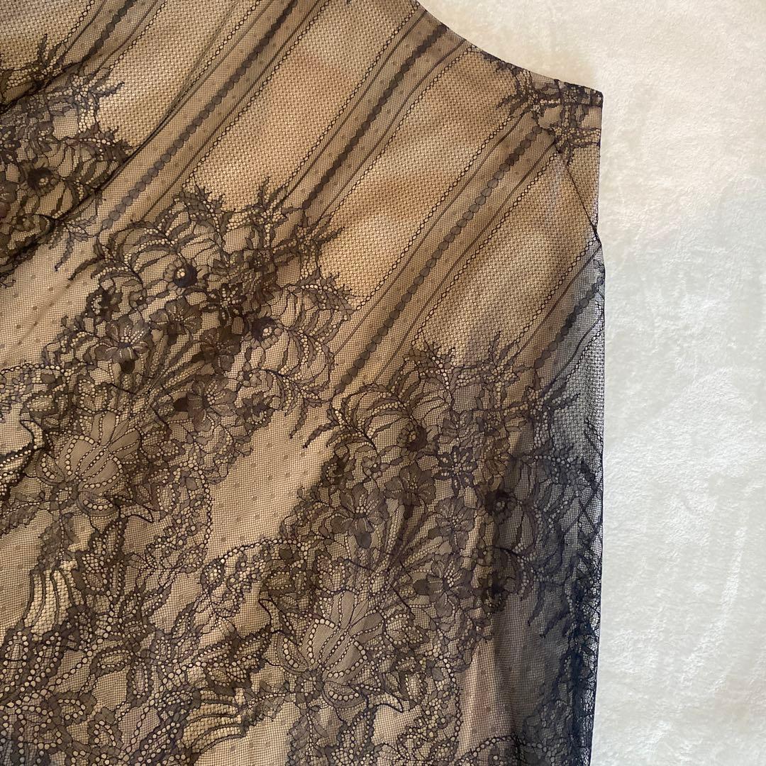 美品✨CELFORD セルフォード ブラックレース フレアスカート M