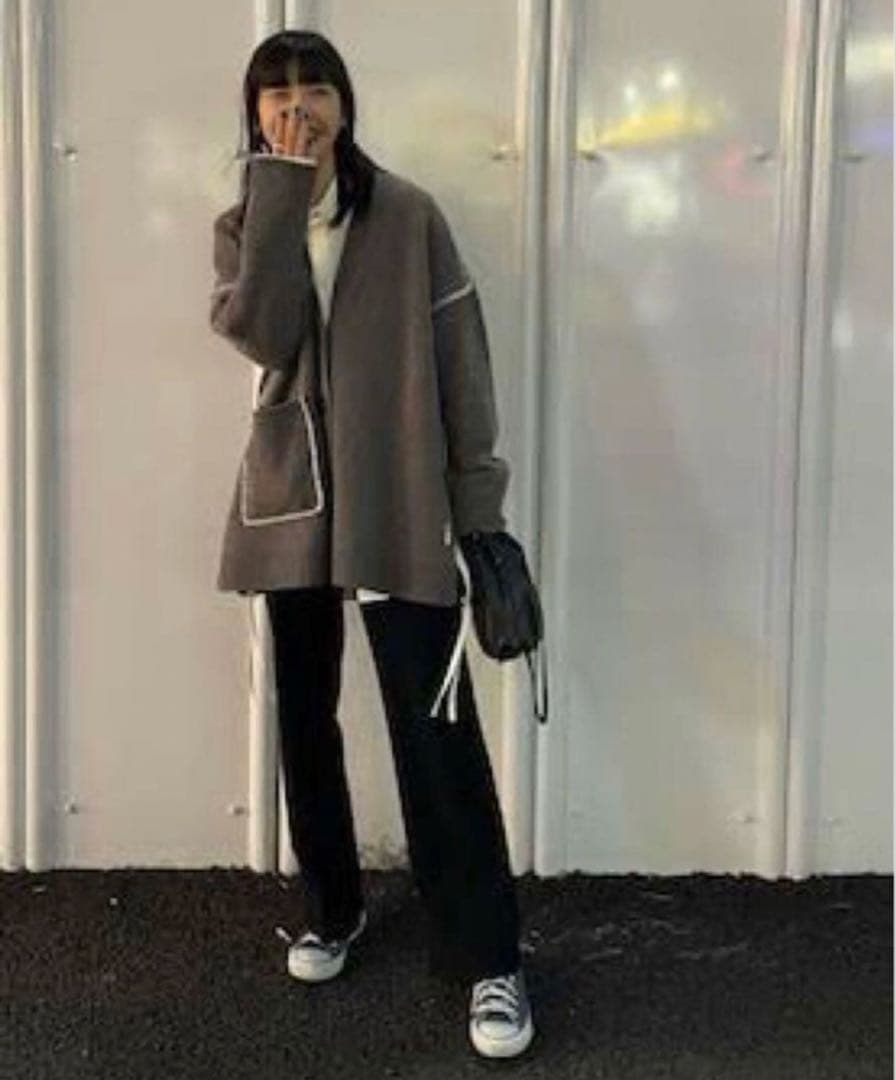 P*】様 nagonstans NEW ENGLAND BOX Vカーディガン