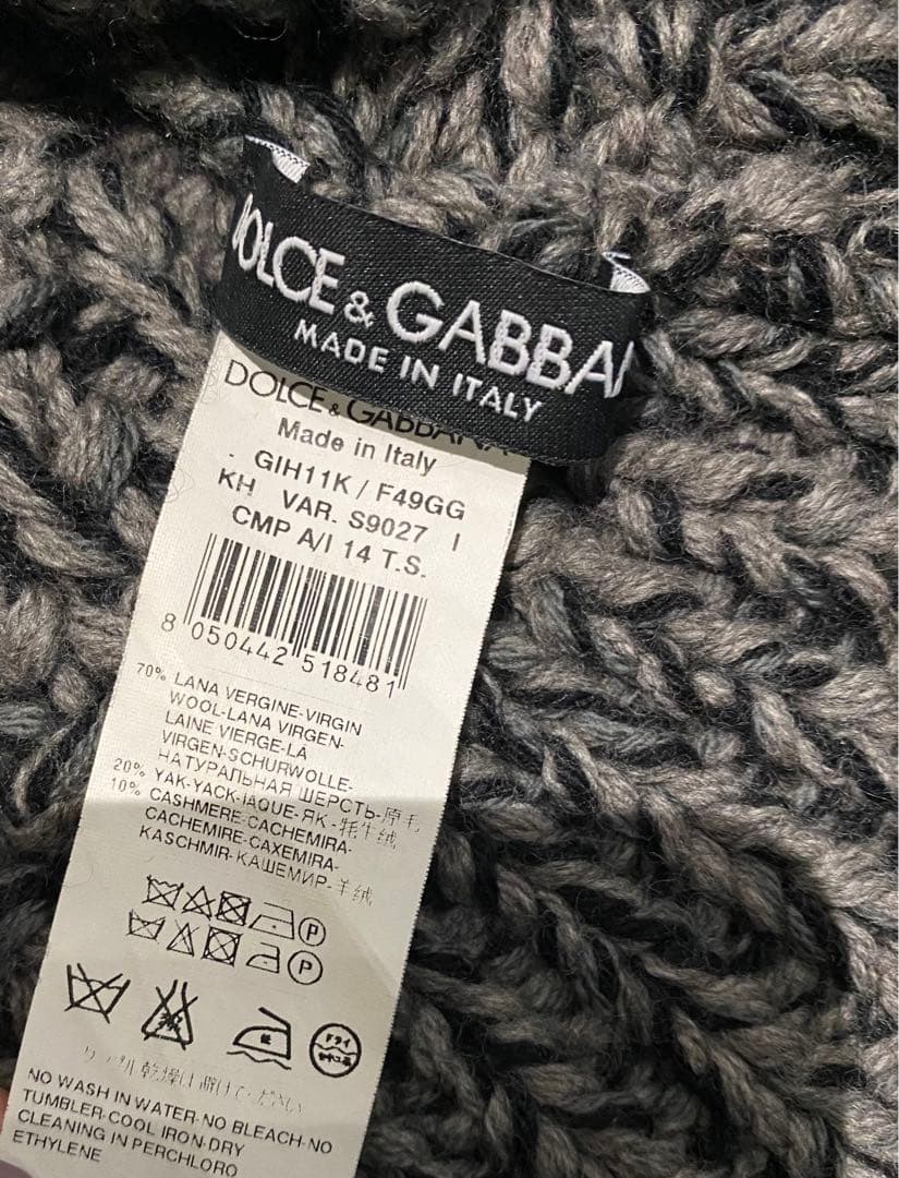 【超美品‼️】Dolce & Gabbana ウールカシミヤ バラクラバ