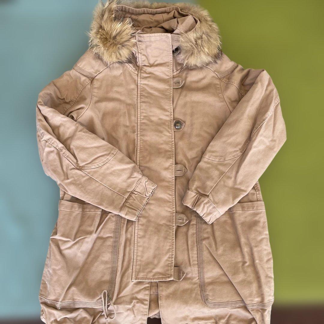 ツモリチサトモッズコート ファー付き 未使用品