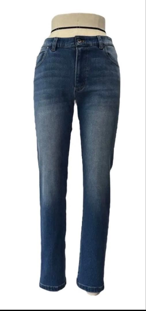 新品未使用　ayane 裏起毛スキニーデニムインディゴ　38サイズ