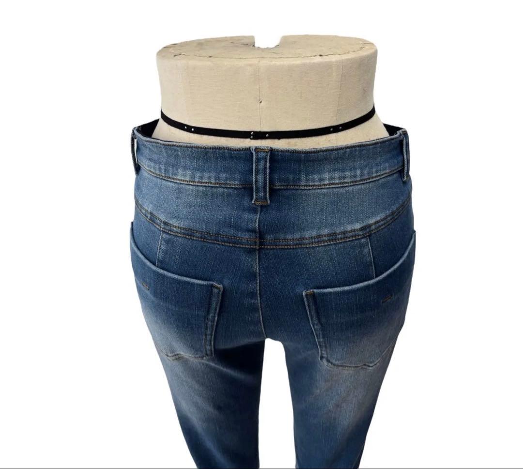 新品未使用　ayane 裏起毛スキニーデニムインディゴ　38サイズ