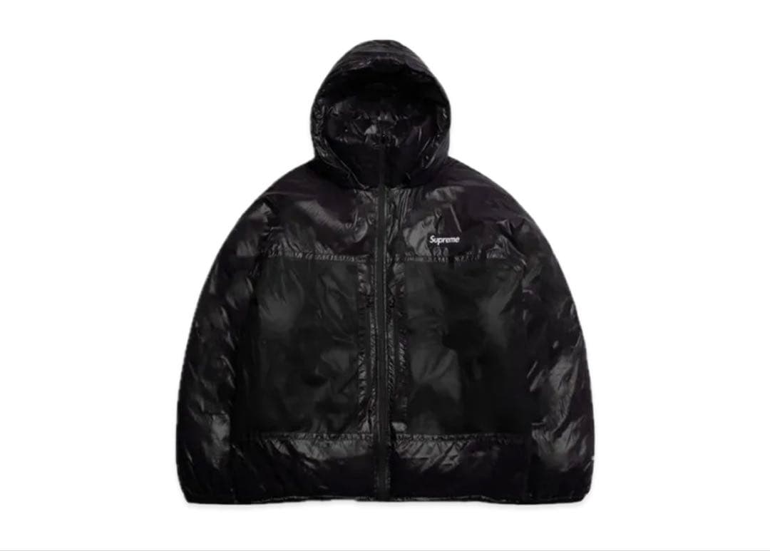 シュプリームリバーシブルフェザーウェイトダウンパフジャケットブラック