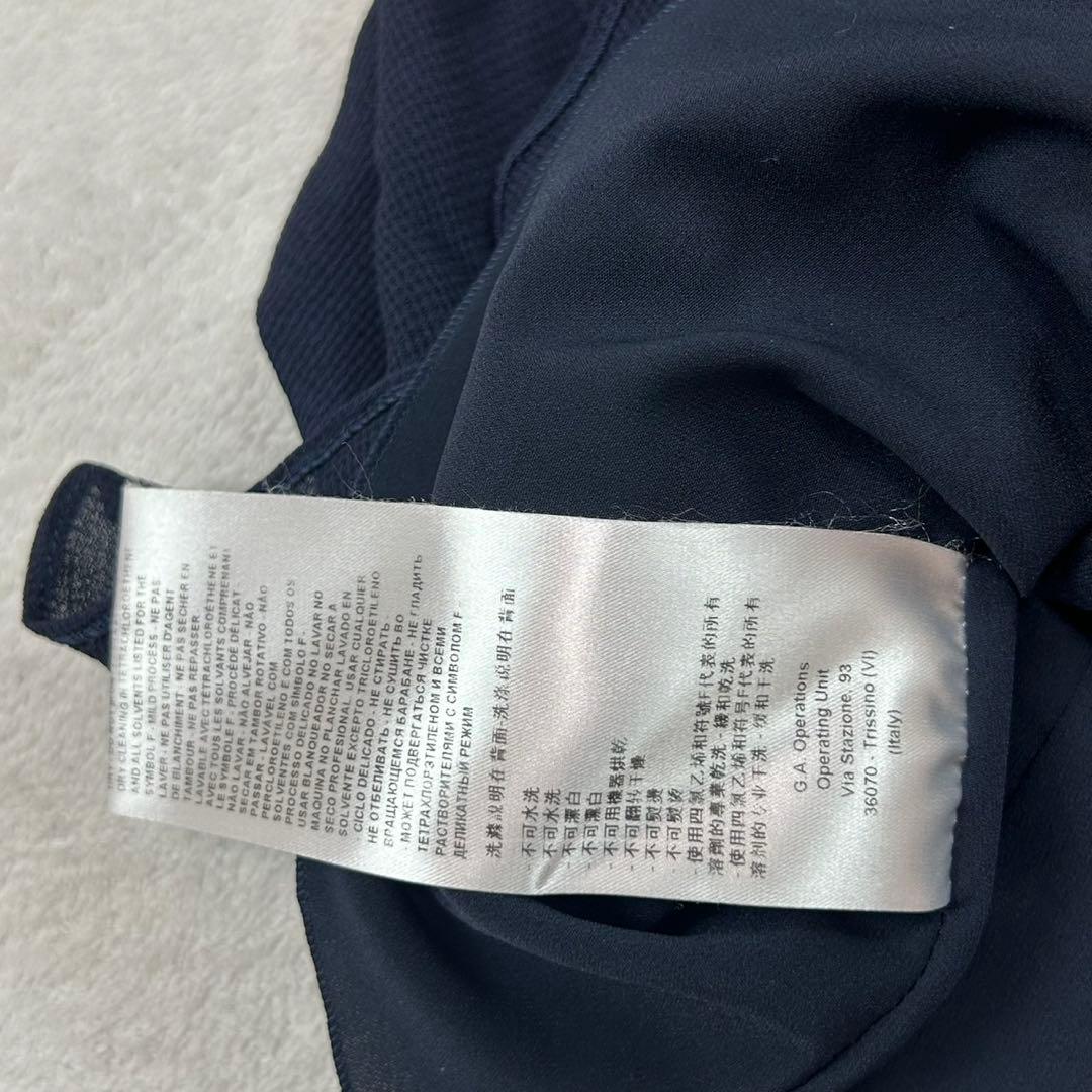 K939 美品 M ジョルジオアルマーニ プリーツ ひざ丈ワンピース レディース