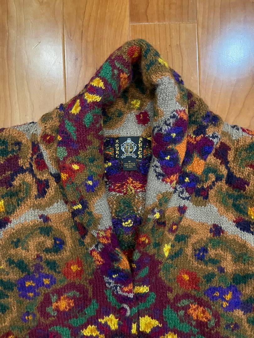  ALPACAロイヤルアルパカ　ニットカーディガン