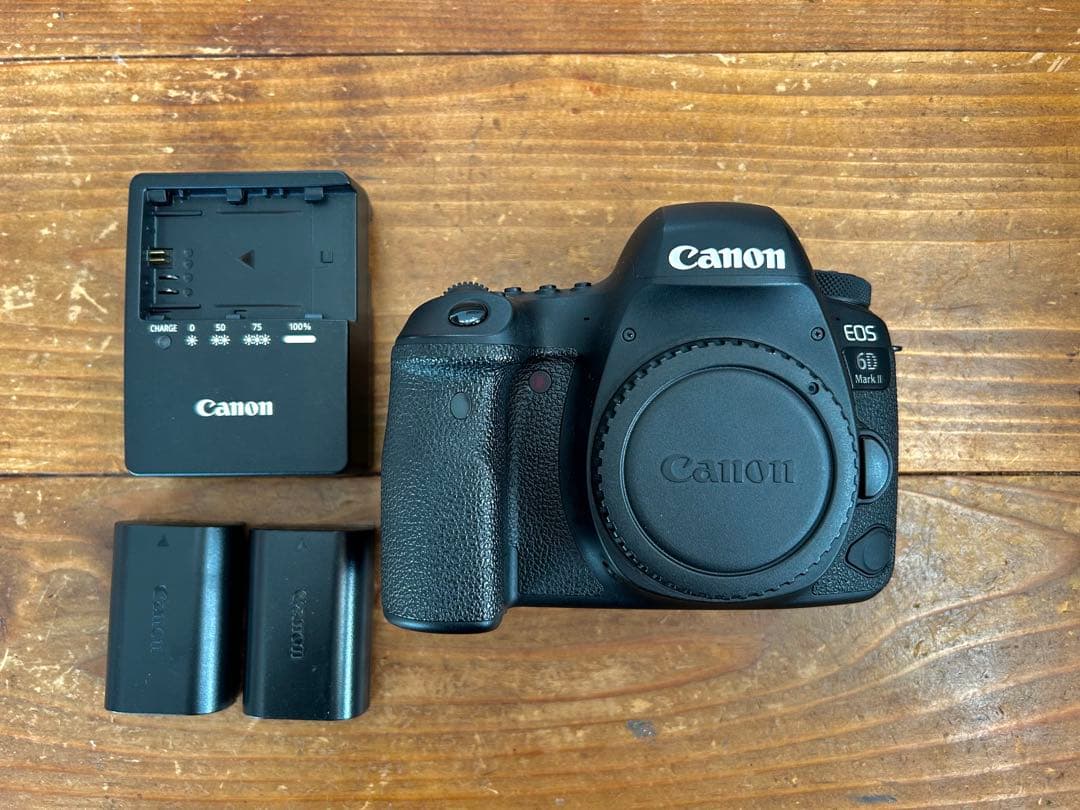野*中様 中古　Canon EOS 6D mark II本体 バッテリー2個　チ